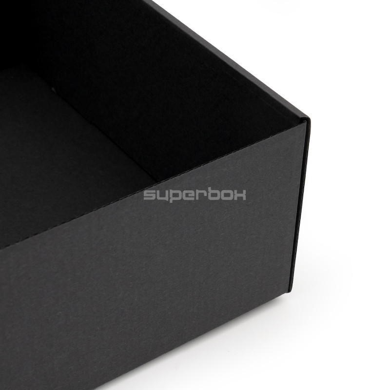A4-Format schwarze Klappdeckel-Box