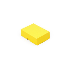 Gelbe zweiteilige Karton-Geschenkbox | 95x70x30 mm | Superbox