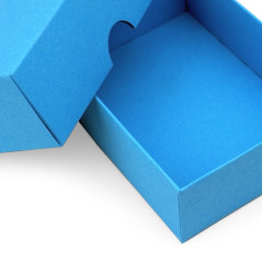 Himmelblaue kleine Schmuckschachtel | 95x70x30 mm | Superbox