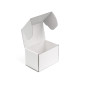 Kleine Weiße Tiefe Geschenkbox | 200x200x100 mm | Superbox