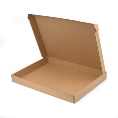 Große braune Geschenkbox mit niedriger Höhe