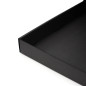 Große schwarze Geschenkbox mit geringer Höhe, 400x300x40 mm