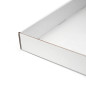Große weiße Geschenkbox mit geringer Höhe, 400x 300x40 mm