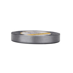 Schmales graues Satinband | 12 mm x 32 m | Superbox