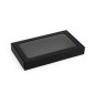 Schwarze Geschenkbox mit PVC-Fenster | 300x180x40 mm | Superbox
