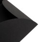 Schwarzer Umschlag mit Herzverschluss | 220x110 mm | Superbox