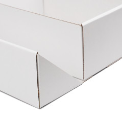 A5-Format quadratische weiße Doppeltür-Box mit Band, 220x150x85 mm