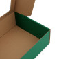 Grüne Geschenkbox im A5-Format mit Sichtfenster, 210x160x70 mm
