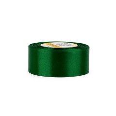 Dunkelgrünes Satinband – glänzend, 38 mm breit, 32 m Rolle