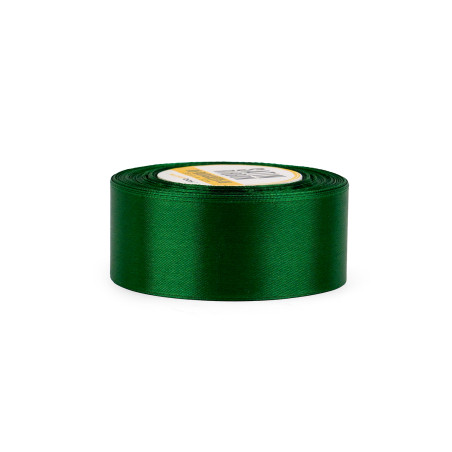 Dunkelgrünes Satinband – glänzend, 38 mm breit, 32 m Rolle