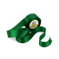 Dark green satin ribbon – glossy, 38 mm wide, 32 m roll
