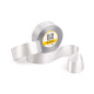 Silbernes Satinband – glänzend, 38 mm breit, 32 m Rolle