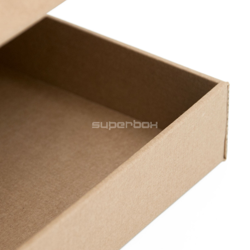 Umweltfreundliche braune A5 Klappdeckel-Geschenkbox