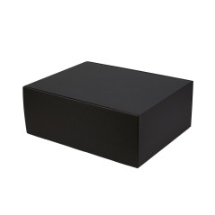 Schnellverschluss-Geschenkbox, sehr groß, schwarz, 300x400x150 mm