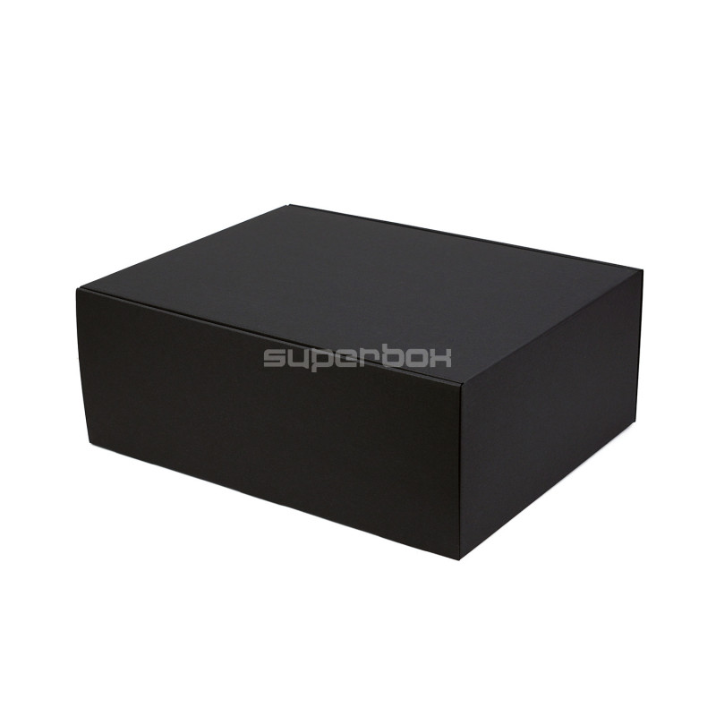 Schnellverschluss-Geschenkbox, sehr groß, schwarz, 300x400x150 mm