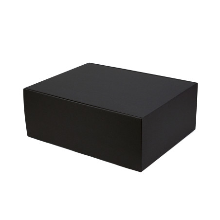 Schnellverschluss-Geschenkbox, sehr groß, schwarz, 300x400x150 mm