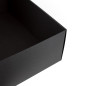 Schnellverschluss-Geschenkbox, sehr groß, schwarz, 300x400x150 mm