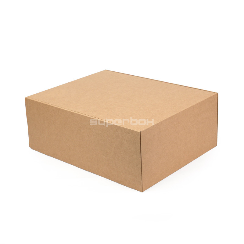 Sehr große braune Geschenkbox mit Schnellverschluss, 300x400x150 mm
