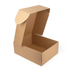 Sehr große braune Geschenkbox mit Schnellverschluss