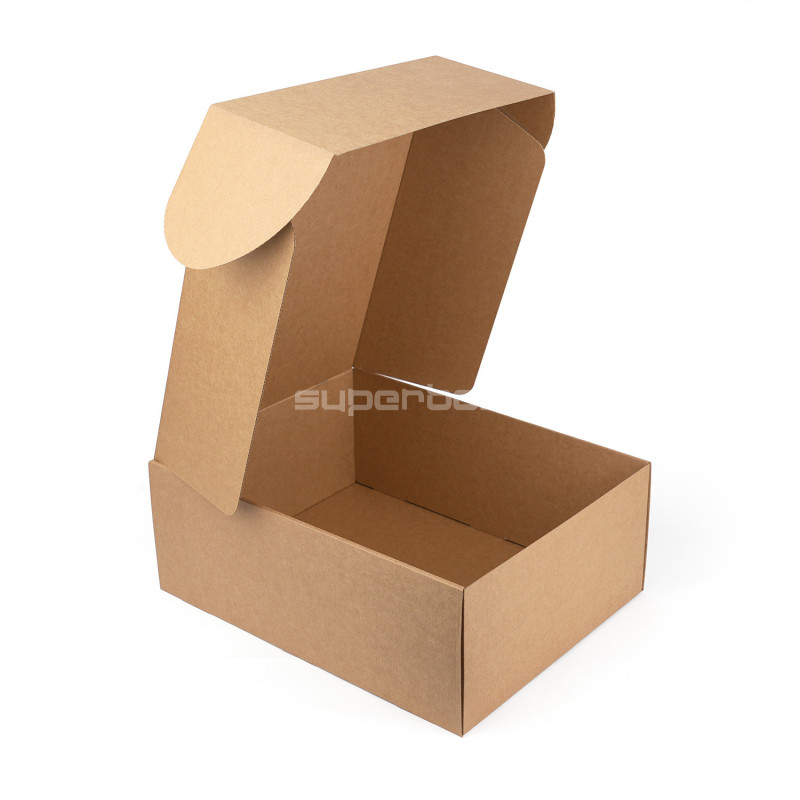 Sehr große braune Geschenkbox mit Schnellverschluss