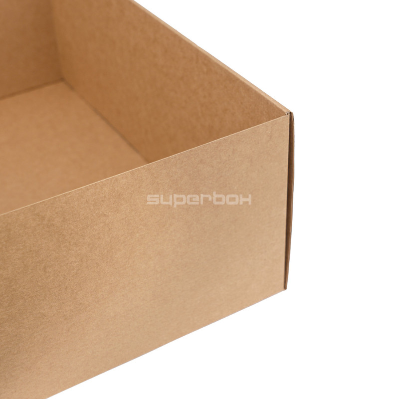 Sehr große braune Geschenkbox mit Schnellverschluss