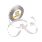 Silbernes Satinband – glänzend, 12 mm breit, 32 m Rolle