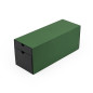 Grüne längliche Geschenkbox für Flaschen mit zwei Schubladen, 320x108x90 mm