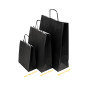 Black paper bags, 3 sizes