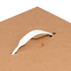 Weiße Kunststoffgriffe für Geschenkboxen