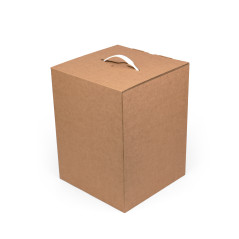 Example of a box with a white plastic handle