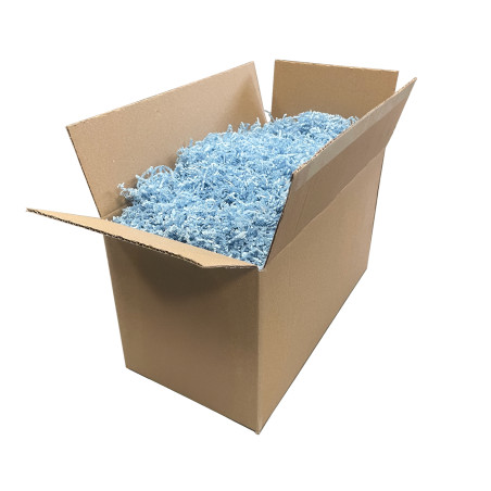 Starres hellblaues Papierfüllmaterial - 2 mm, 1 kg