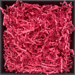 Fester Papierfüllstoff in Himbeerfarbe – 4 mm, 1 kg