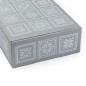 Grey A4 box with ethnic motifs, 305x215x85 mm Grey A4 box with ethnic motifs, 305x215x85 mm