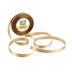 Schmales goldenes Satinband, 12 mm breit