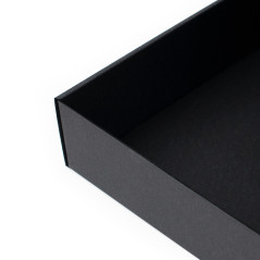 Lange große schwarze Schnellverschlussbox, 510x275x62 mm