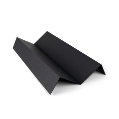 Black V-shaped cardboard box insert, 335x115 mm