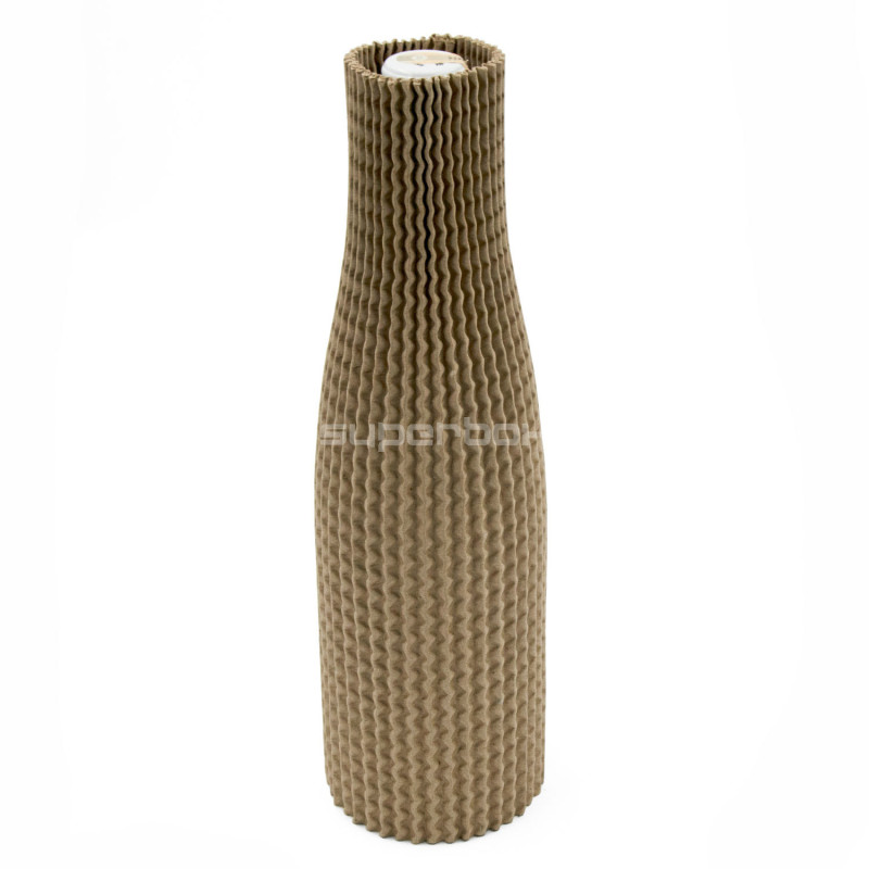Corrugated Cardboard Bottle Protection Sleeve 30 cm Corrugated Cardboard Bottle Protection Sleeve 30 cm