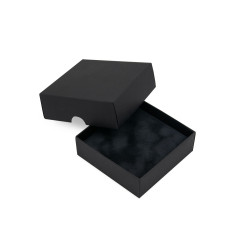 Schwarzer Samteinsatz für die Box 90x90x30 mm