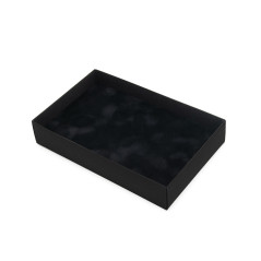 Schwarzes Samteinlage für Box 195x125x35 mm