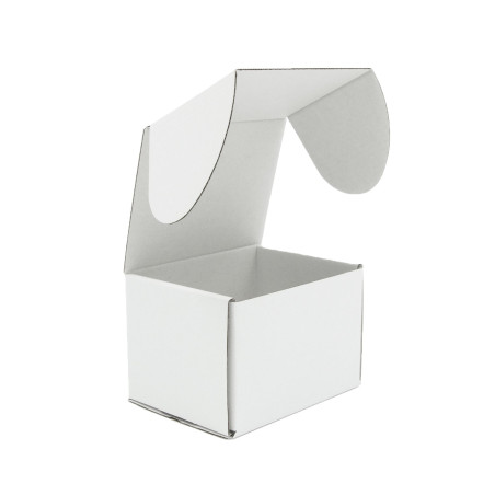 Rechteckige weiße Versandbox, 10,2 cm Länge