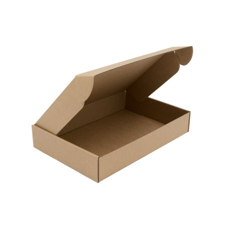 Braune rechteckige Geschenkbox, 5 cm Höhe