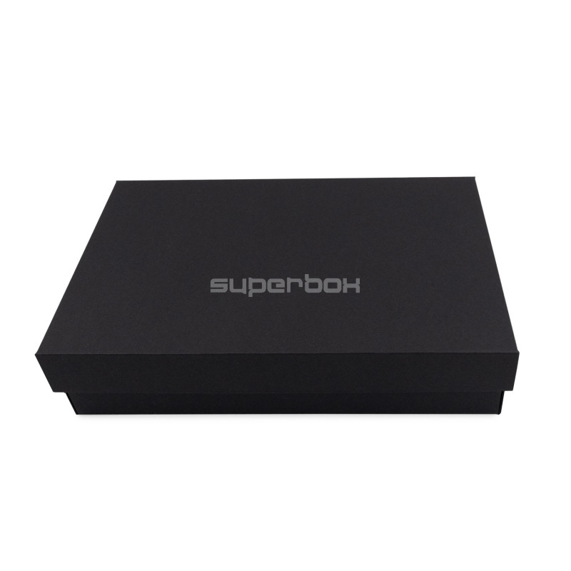 Mehrzweck schwarze Basis-Deckel-Geschenkbox, 8,5 cm Höhe