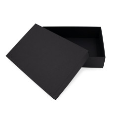 Mehrzweck schwarze Basis-Deckel-Geschenkbox, 8,5 cm Höhe