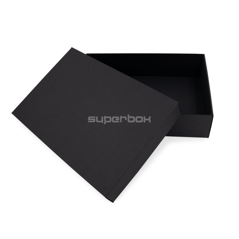 Mehrzweck schwarze Basis-Deckel-Geschenkbox, 8,5 cm Höhe