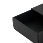 Schwarze Kleine Schiebeschachtel aus Karton | 97x62x23 mm | Superbox