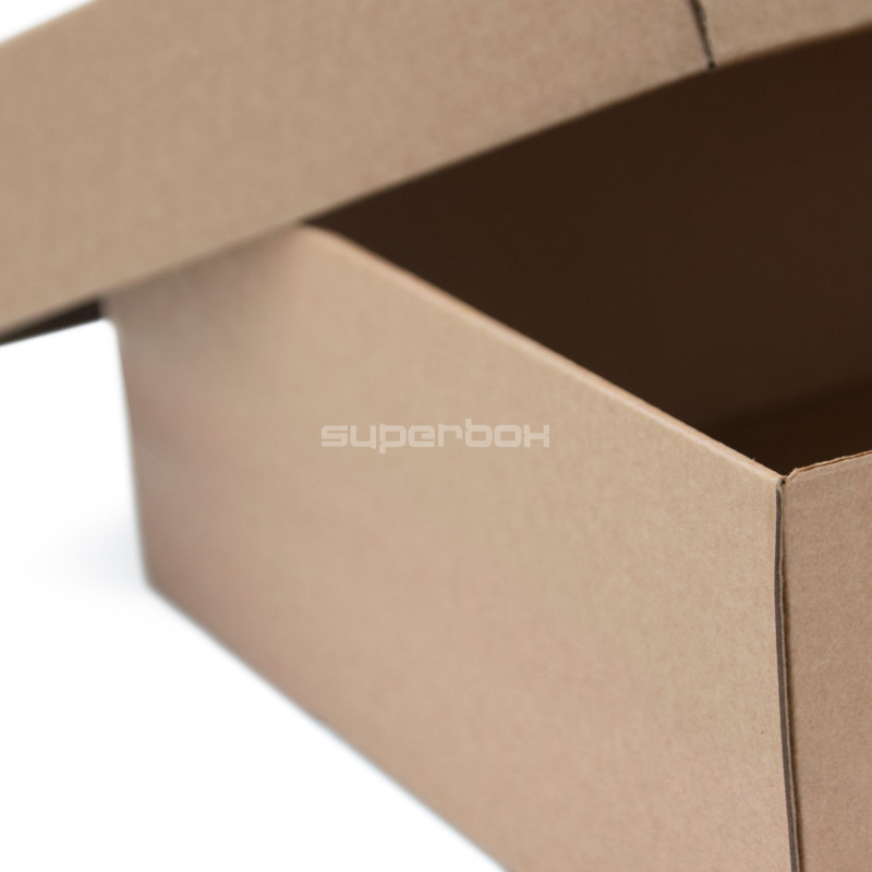 Mehrzweck-Geschenkbox braun, Boden-Deckel