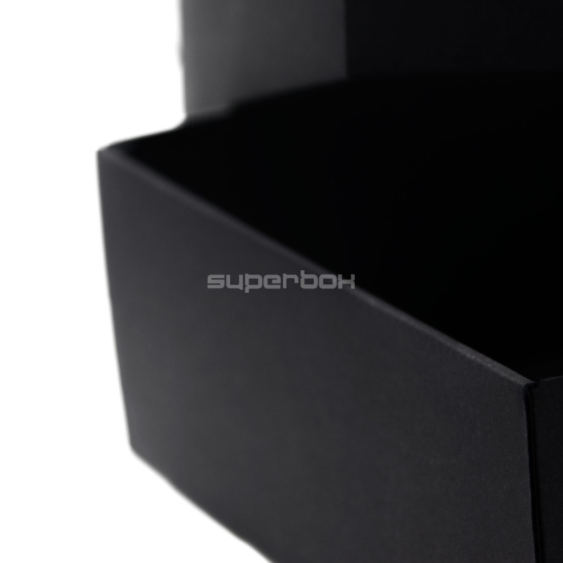 Mehrzweck schwarze Basis-Deckel-Geschenkbox mit Klarsichtfenster