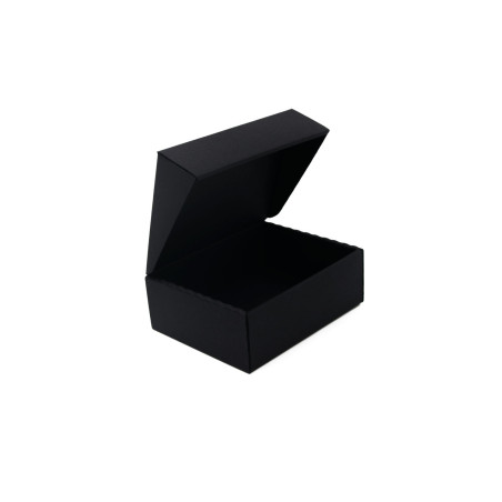 Kleine schwarze Klappdeckel-Geschenkbox