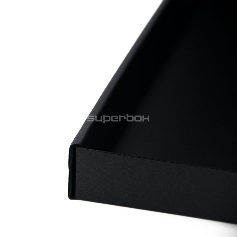 Schwarze matte flache A3-Geschenkbox Schwarze matte flache A3-Geschenkbox