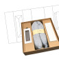 Individuelles braunes Karton-Einlegefach in der Box